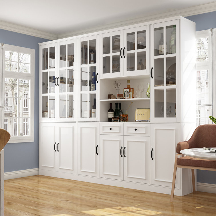 Wayfair white store pantry cabinet